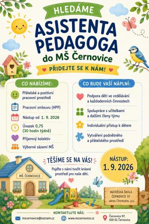 Hledáme asistenta/ku pedagoga